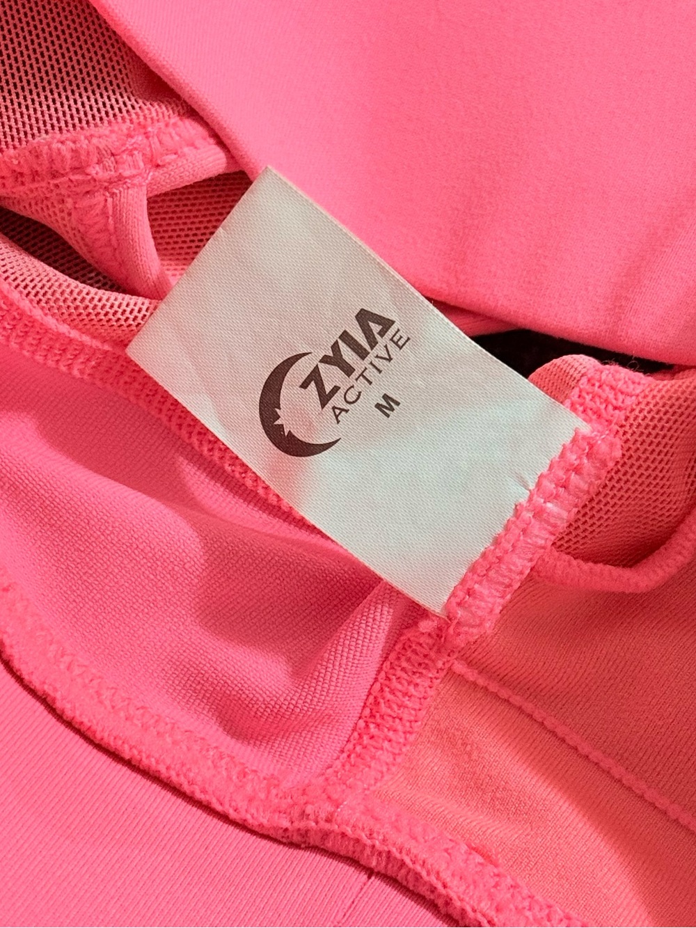 ZYIA Neon Pink Mesh Sports Bra - Picture 3 of 3